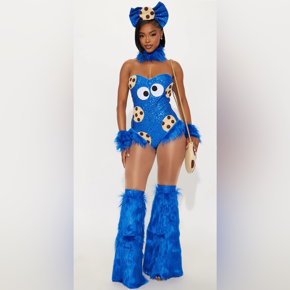 Sexy Sequin Cookie Monster Costume